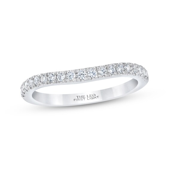 Previously Owned THE LEO First Light Diamond Wedding Band 1/4 ct tw 14K White Gold