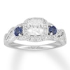Thumbnail Image 1 of Previously Owned Neil Lane Sapphire Engagement Ring 1-1/8 cttw Diamonds 14K White Gold