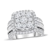 Thumbnail Image 1 of Previously Owned Diamond Engagement Ring 3 ct tw Round & Baguette 10K White Gold
