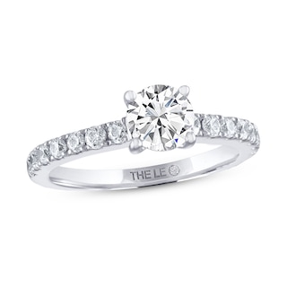 Previously Owned THE LEO Diamond Engagement Ring 1-1/8 ct tw Round-cut 14K White Gold