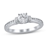 Thumbnail Image 1 of Previously Owned Diamond Engagement Ring 3/4 ct tw Round-cut 14K White Gold