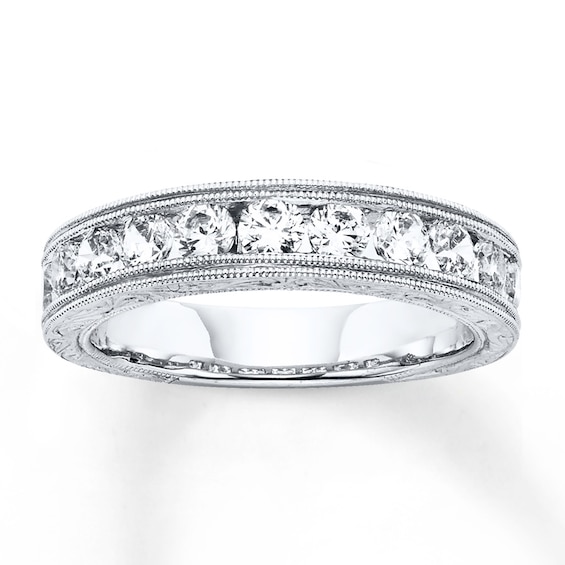 Previously Owned Diamond Anniversary Band 1/2 ct tw Round-cut 14K White Gold