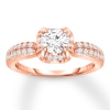 Thumbnail Image 1 of Previously Owned Diamond Engagement Ring 1/2 ct tw Round-cut 14K Rose Gold