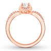 Thumbnail Image 2 of Previously Owned Diamond Engagement Ring 1/2 ct tw Round-cut 14K Rose Gold