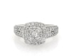 Thumbnail Image 1 of Previously Owned Multi-Diamond Engagement Ring 1 ct tw Round-cut 14K White Gold