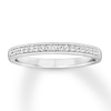 Thumbnail Image 1 of Previously Owned Diamond Wedding Band 1/8 ct tw Round-cut 10K White Gold Size 7