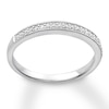 Thumbnail Image 3 of Previously Owned Diamond Wedding Band 1/8 ct tw Round-cut 10K White Gold Size 7