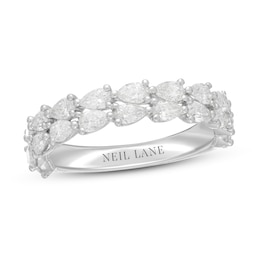 Previously Owned Neil Lane Premiere Diamond Anniversary Ring 1-1/2 ct tw Pear-Shaped 14K White Gold