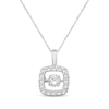 Thumbnail Image 1 of Previously Owned Unstoppable Love Diamond Necklace 5/8 ct tw Round-Cut 10K White Gold 19"
