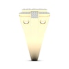 Thumbnail Image 2 of Previously Owned Men's Multi-Diamond Center Square Ring 1 ct tw Round & Baguette-cut 10K Yellow Gold