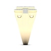 Thumbnail Image 3 of Previously Owned Men's Multi-Diamond Center Square Ring 1 ct tw Round & Baguette-cut 10K Yellow Gold