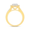 Thumbnail Image 3 of Previously Owned Multi-Diamond Center Engagement Ring 1 ct tw Round-cut 10K Two-Tone Gold