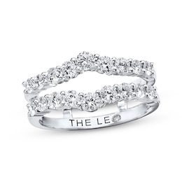 Previously Owned THE LEO Diamond Enhancer Ring 1 ct tw Round-cut 14K White Gold