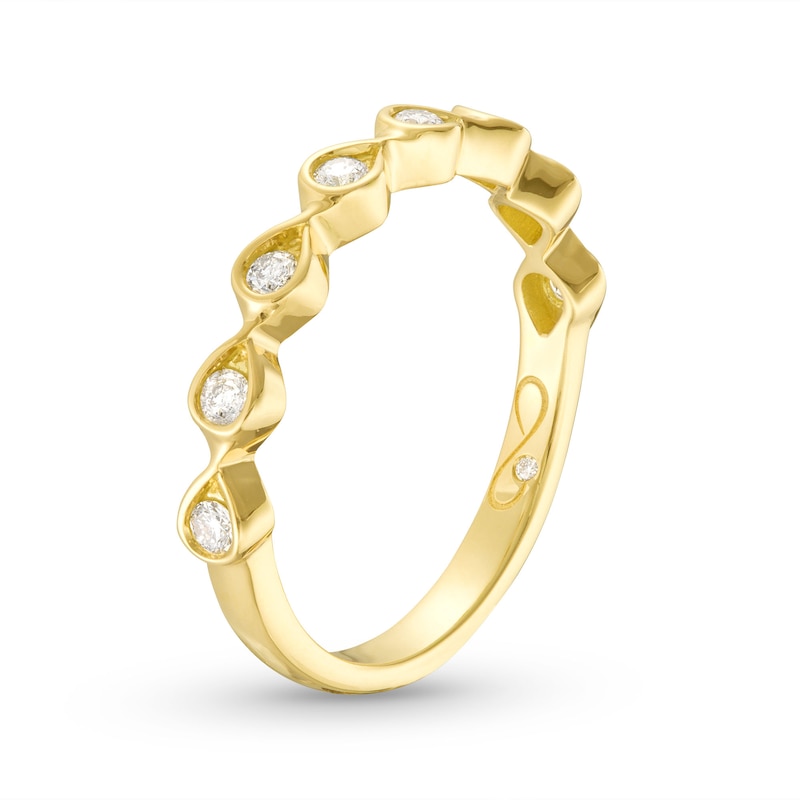 Main Image 2 of Previously Owned Every Moment Diamond Infinity Band 1/4 ct tw 14K Yellow Gold