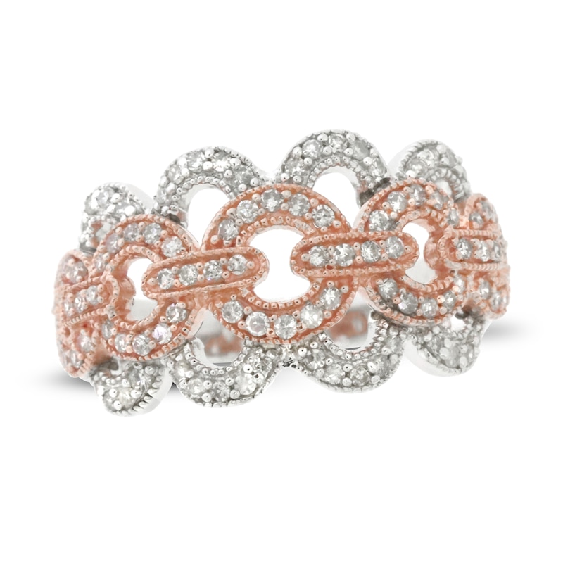 Main Image 1 of Previously Owned Diamond Ring 1/2 ct tw 10K Rose Gold/Sterling Silver