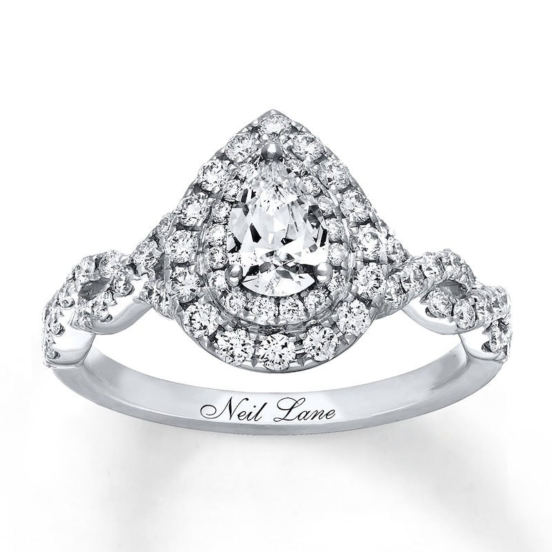 Main Image 1 of Previously Owned Neil Lane Engagement Ring 1-1/8 ct tw Diamonds 14K White Gold