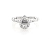 Thumbnail Image 0 of Previously Owned Neil Lane Diamond Pear Halo Engagement Ring Setting 1/2 ct tw 14K White Gold Size 4.5