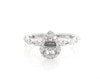 Thumbnail Image 1 of Previously Owned Neil Lane Diamond Pear Halo Engagement Ring Setting 1/2 ct tw 14K White Gold Size 4.5