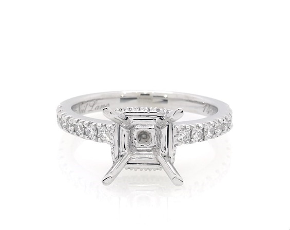 Previously Owned Neil Lane Diamond Engagement Ring Setting 1/3 ct tw 14K White Gold 7