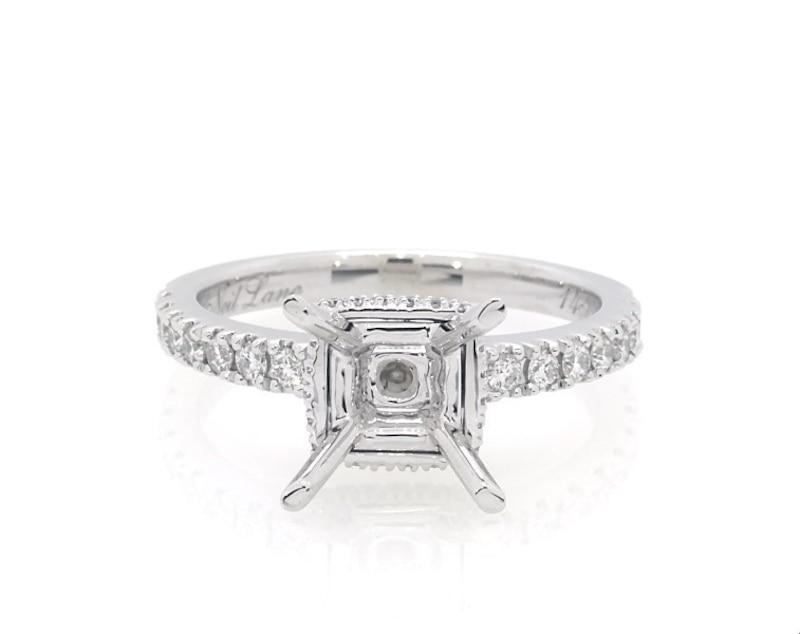Previously Owned Neil Lane Diamond Engagement Ring Setting 1/3 ct tw 14K White Gold Size 7