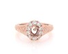 Thumbnail Image 1 of Previously Owned Neil Lane Diamond Oval Halo Engagement Ring Setting 1/3 ct tw 14K Rose Gold Size 4.5