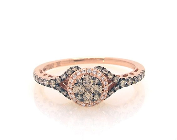 Previously Owned Le Vian Diamond Ring 1/2 ct tw Round-cut 14K Strawberry Gold