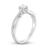 Thumbnail Image 2 of Previously Owned Diamond Halo Engagement Ring 3/8 ct tw Round-cut 14K White Gold