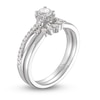 Thumbnail Image 4 of Previously Owned Diamond Halo Engagement Ring 3/8 ct tw Round-cut 14K White Gold