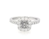 Thumbnail Image 0 of Previously Owned Neil Lane Diamond Cushion Halo Engagement Ring Setting 5/8 ct tw 14K White Gold Size 8