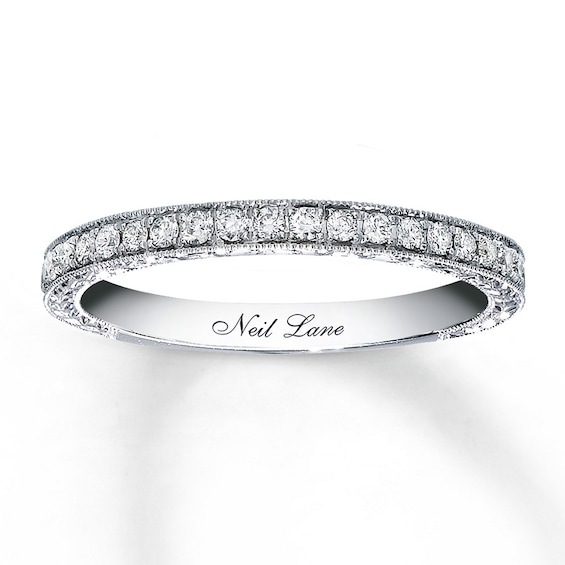 Previously Owned Neil Lane Wedding Band 1/3 ct tw Diamonds 14K White Gold