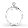Thumbnail Image 2 of Previously Owned Marquise-Cut Diamond Engagement Ring 1/8 ct tw 10K White Gold