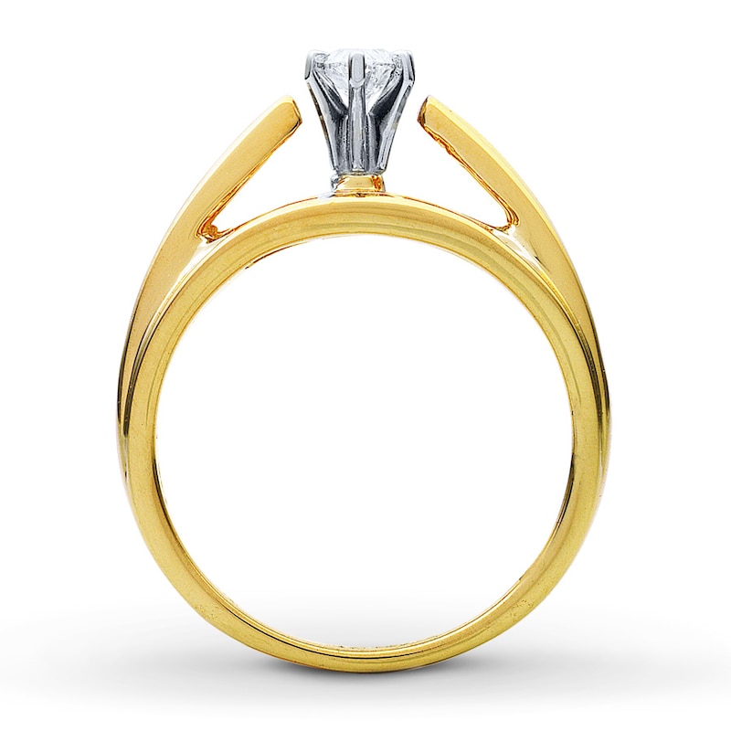 Main Image 2 of Previously Owned Diamond Engagement Ring 1 ct tw Marquise-cut 14K Yellow Gold