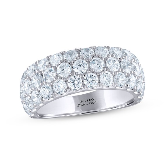 Previously Owned THE LEO Ideal Cut Diamond Anniversary Band 3 ct tw 14K White Gold