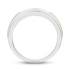 Thumbnail Image 3 of Previously Owned Men's Diamond Wedding Band 1/4 ct tw Round-cut 10K Two-Tone Gold