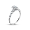 Thumbnail Image 2 of Previously Owned Multi-Diamond Engagement Ring 1/2 ct tw Princess & Round-cut 14K White Gold