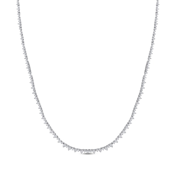 Previously Owned Diamond Riviera Necklace 3 ct tw 10K White Gold 18"