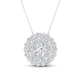 Previously Owned KAY Lab-Grown Diamonds Necklace 1-1/4 ct tw 14K White Gold 18"