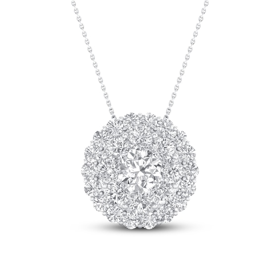 Previously Owned KAY Lab-Grown Diamonds Necklace 1-1/4 ct tw 14K White Gold 18"