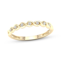 Previously Owned  Lab-Grown Diamonds Anniversary Band 1/15 ct tw 10K Yellow Gold