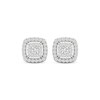Thumbnail Image 2 of Previously Owned KAY Lab-Grown Diamonds Cushion-Shaped Stud Earrings 1/2 ct tw 10K White Gold