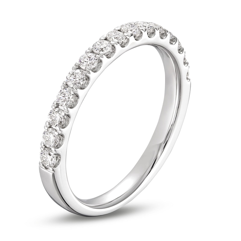 Main Image 2 of Previously Owned Lab-Grown Diamonds Anniversary Band 1/2 ct tw 14K White Gold