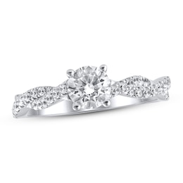 Previously Owned Lab-Grown Diamonds Engagement Ring 1 ct tw 14K White Gold