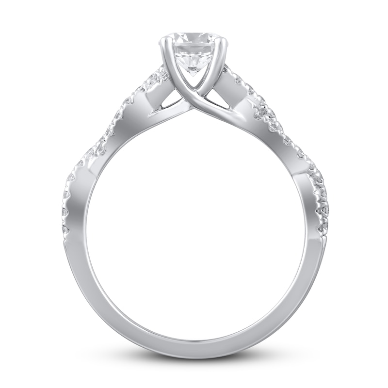 Main Image 3 of Previously Owned Lab-Grown Diamonds Engagement Ring 1 ct tw 14K White Gold