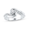 Thumbnail Image 1 of Previously Owned Diamond Promise Ring 1/10 ct tw Round-cut Sterling Silver