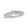 Thumbnail Image 1 of Previously Owned Diamond Engagement Ring 5/8 ct tw Princess-cut 14K White Gold