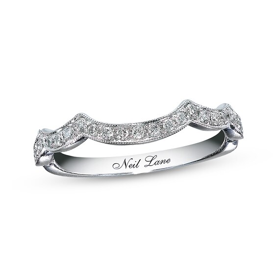 Previously Owned Neil Lane Wedding Band 1/5 ct tw Diamonds 14K White Gold Size 6