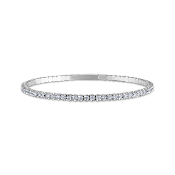 Previously Owned Diamond Bangle Bracelet 2 ct tw 10K White Gold