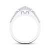 Thumbnail Image 4 of Previously Owned Diamond Engagement Ring 3/8 ct tw Round-cut 10K White Gold Size 7