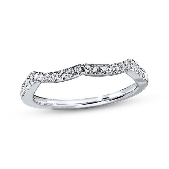Previously Owned Diamond Wedding Band 1/8 ct tw Round-cut 14K White Gold Size 5