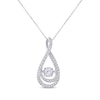 Thumbnail Image 1 of Previously Owned Unstoppable Love Necklace 1/2 ct tw 10K White Gold 19"